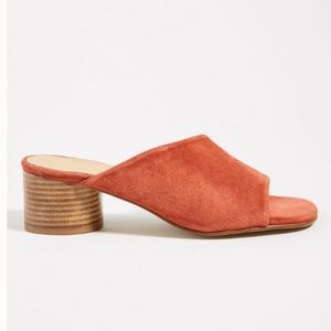 Anthropologie suede mule sandals-sz 38